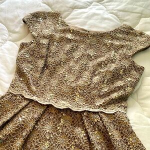 Alex Evenings Cocktail Dress lace with sequins size 8P